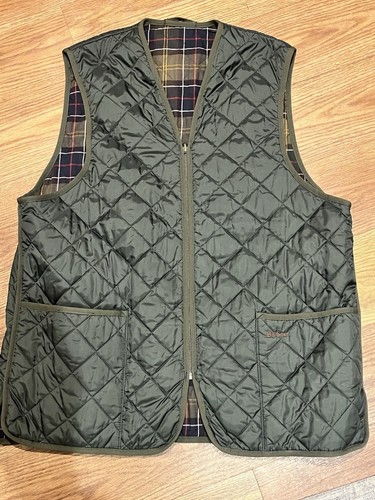 Barbour quilted gilet zip in - gilet, /