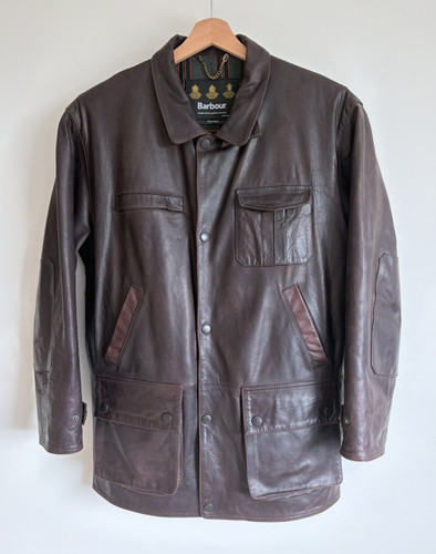 Barbour bushman leather - leather, jacket