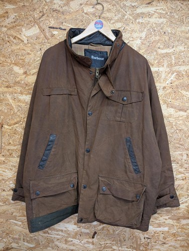 Barbour bushman brown - brown, wax