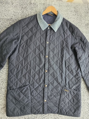 Barbour quilted jacket navy - quilted,