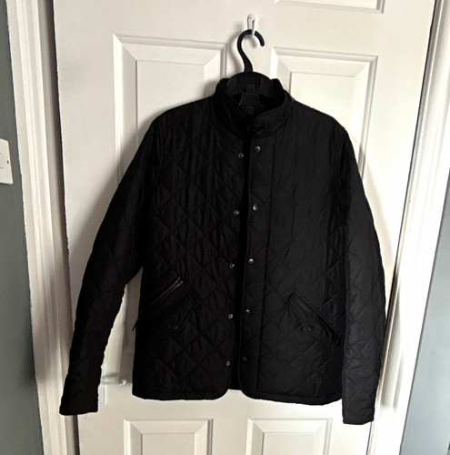Barbour black quilted jacket - black,