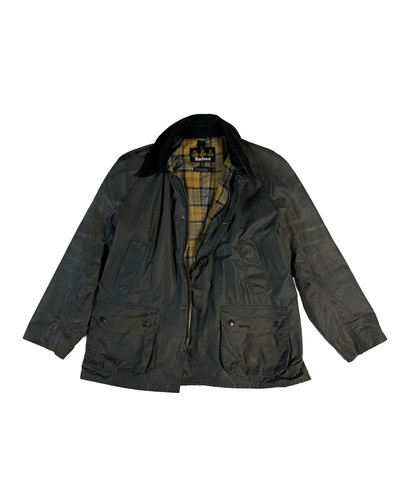 Barbour bedale wax jacket - wax, navy