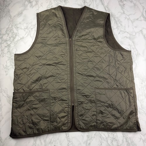 Barbour quilted gilet olive - barbour,