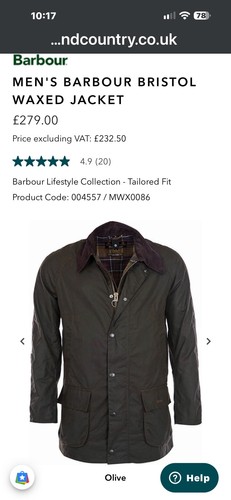 Barbour bristolmens waxed - barbour,
