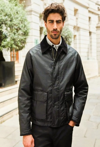 Next black mens faux - faux, coat